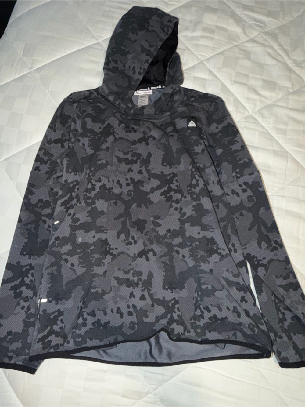 Reebok Gray Camo Performance hoodie